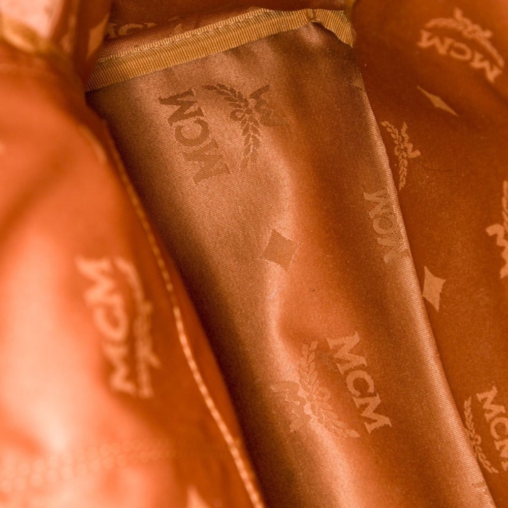 Mcm Brown Logo Backpack - image 5